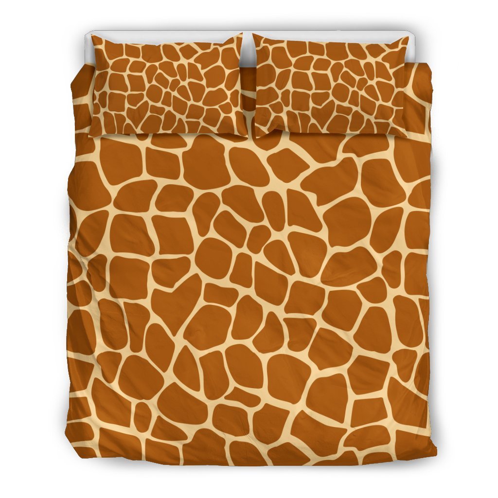 Giraffe Texture Print Duvet Cover Bedding Set