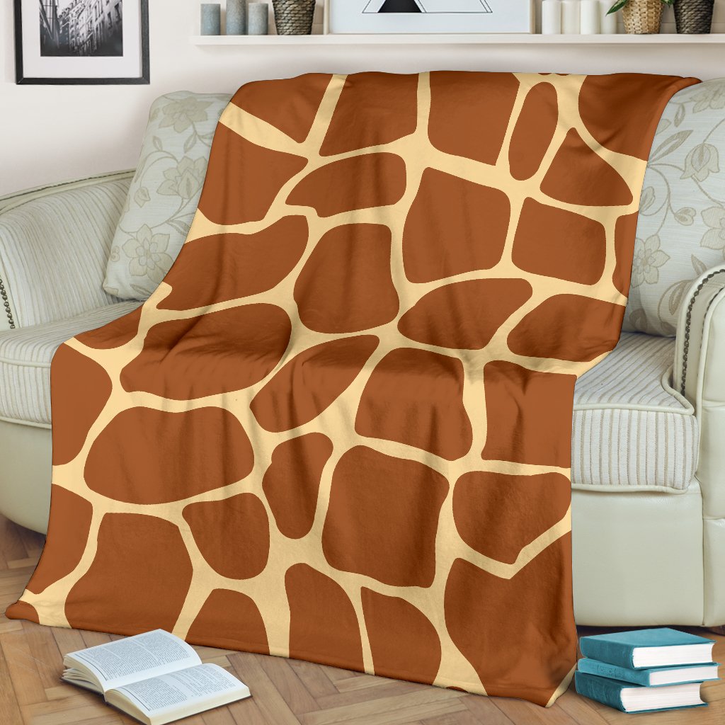 Giraffe Texture Print Fleece Blanket