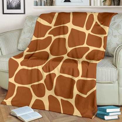 Giraffe Texture Print Fleece Blanket