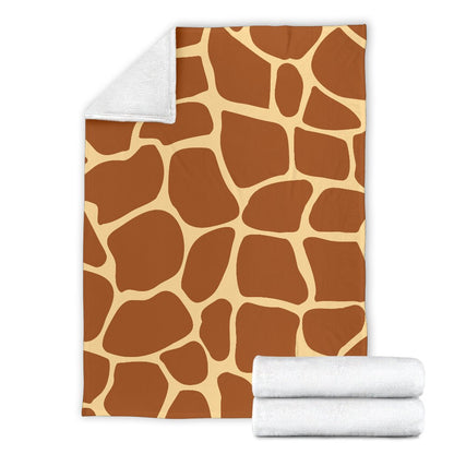 Giraffe Texture Print Fleece Blanket