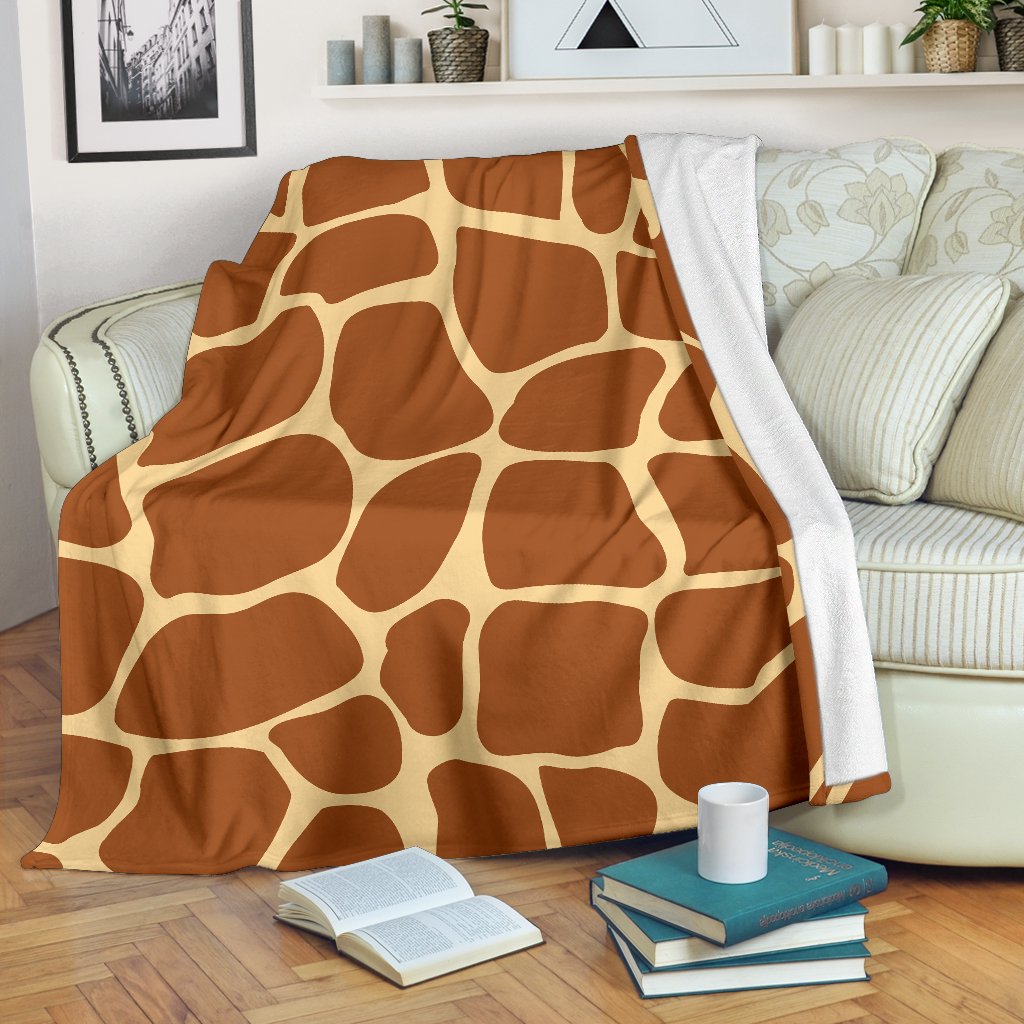 Giraffe Texture Print Fleece Blanket
