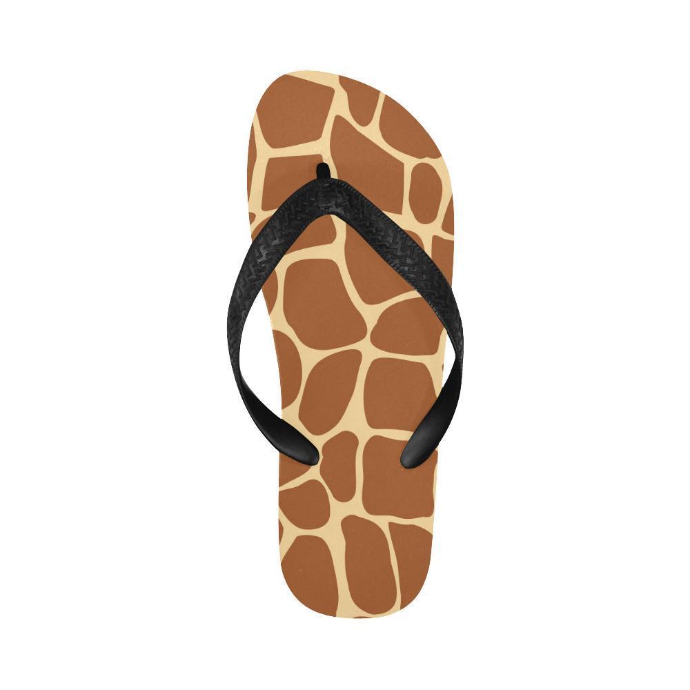 Giraffe Texture Print Flip Flops-JTAMIGO.COM