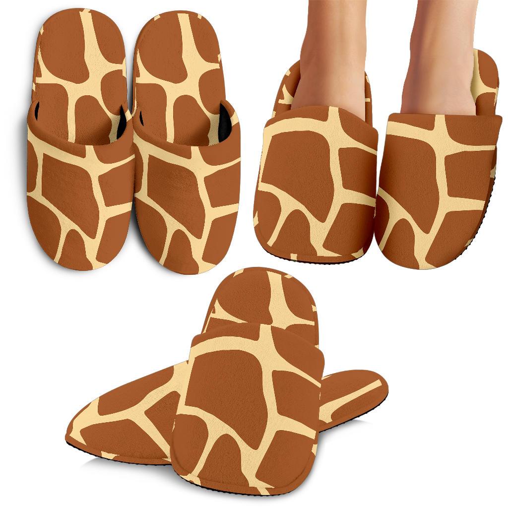 Giraffe Texture Print House Slippers