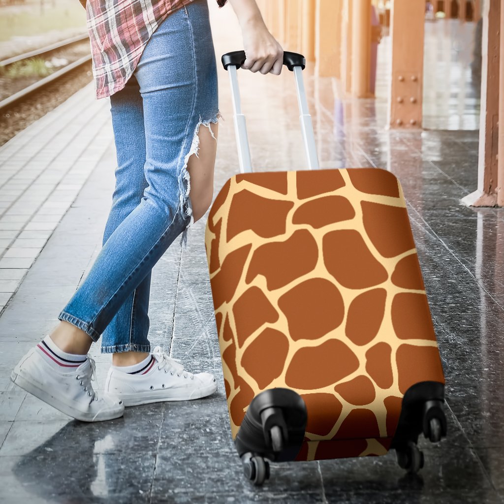 Giraffe Texture Print Luggage Cover Protector