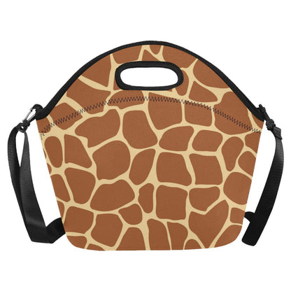 Giraffe Texture Print Neoprene Lunch Bag (Model 1669)(Large)-JTAMIGO.COM