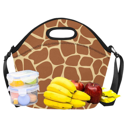 Giraffe Texture Print Neoprene Lunch Bag (Model 1669)(Large)-JTAMIGO.COM