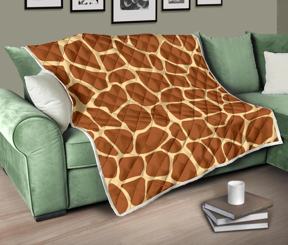 Giraffe Texture Print Premium Quilt-JTAMIGO.COM