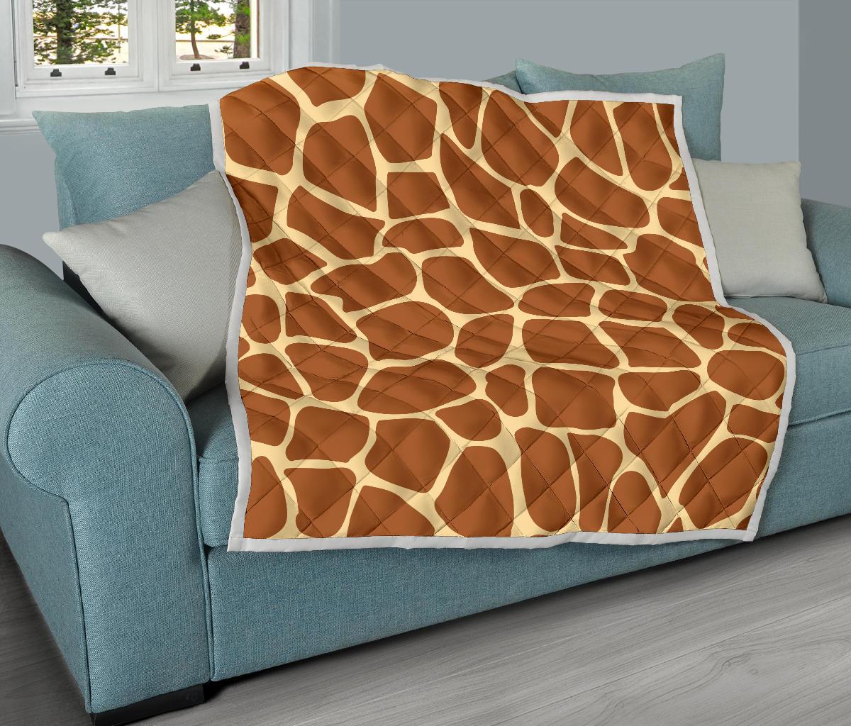 Giraffe Texture Print Premium Quilt-JTAMIGO.COM