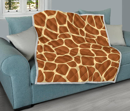 Giraffe Texture Print Premium Quilt-JTAMIGO.COM