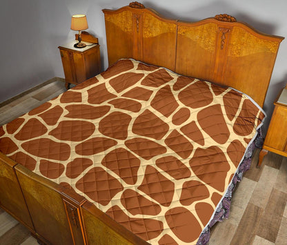 Giraffe Texture Print Premium Quilt-JTAMIGO.COM