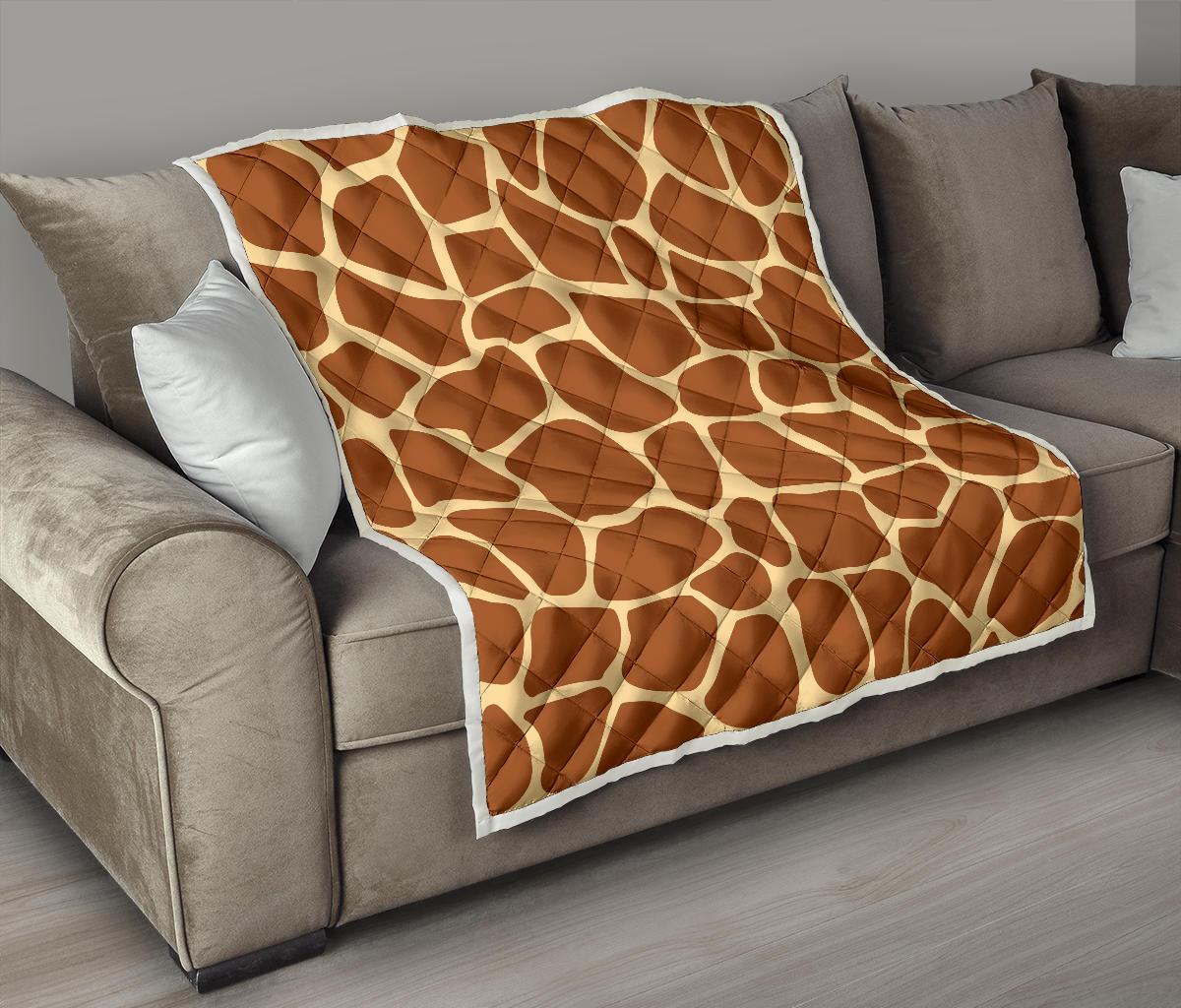 Giraffe Texture Print Premium Quilt-JTAMIGO.COM