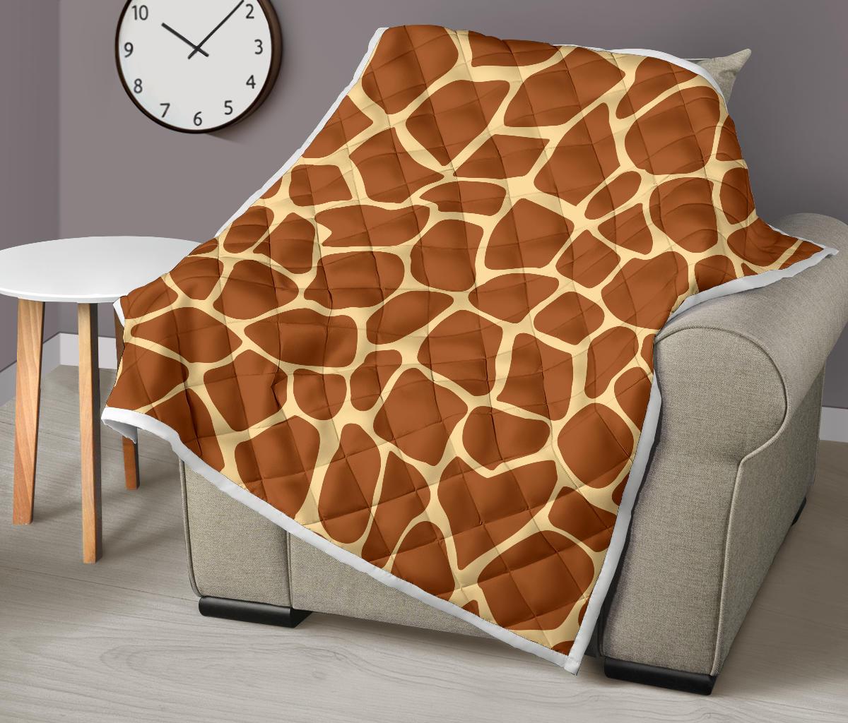 Giraffe Texture Print Premium Quilt-JTAMIGO.COM