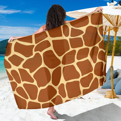 Giraffe Texture Print Sarong Pareo Wrap