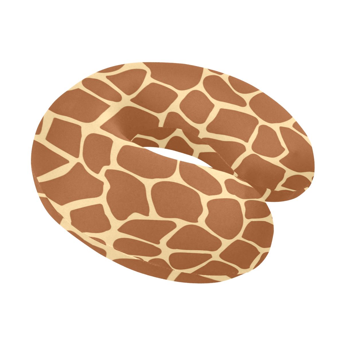 Giraffe Texture Print U-Shaped Travel Neck Pillow-JTAMIGO.COM