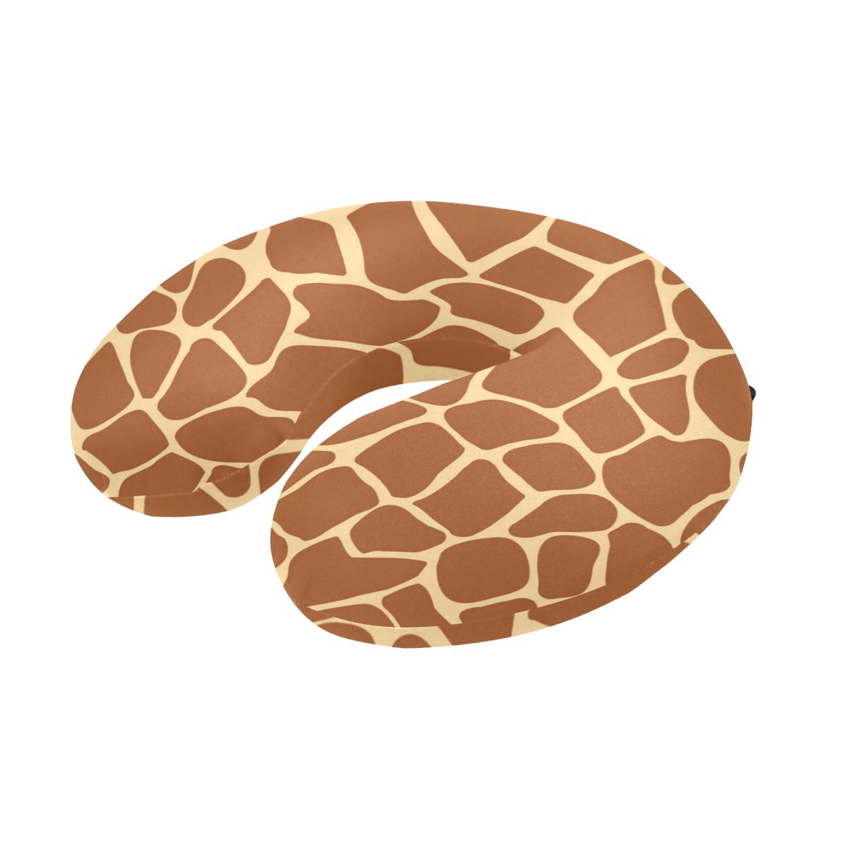 Giraffe Texture Print U-Shaped Travel Neck Pillow-JTAMIGO.COM