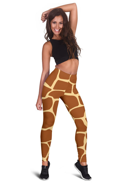 Giraffe Texture Print Women Leggings