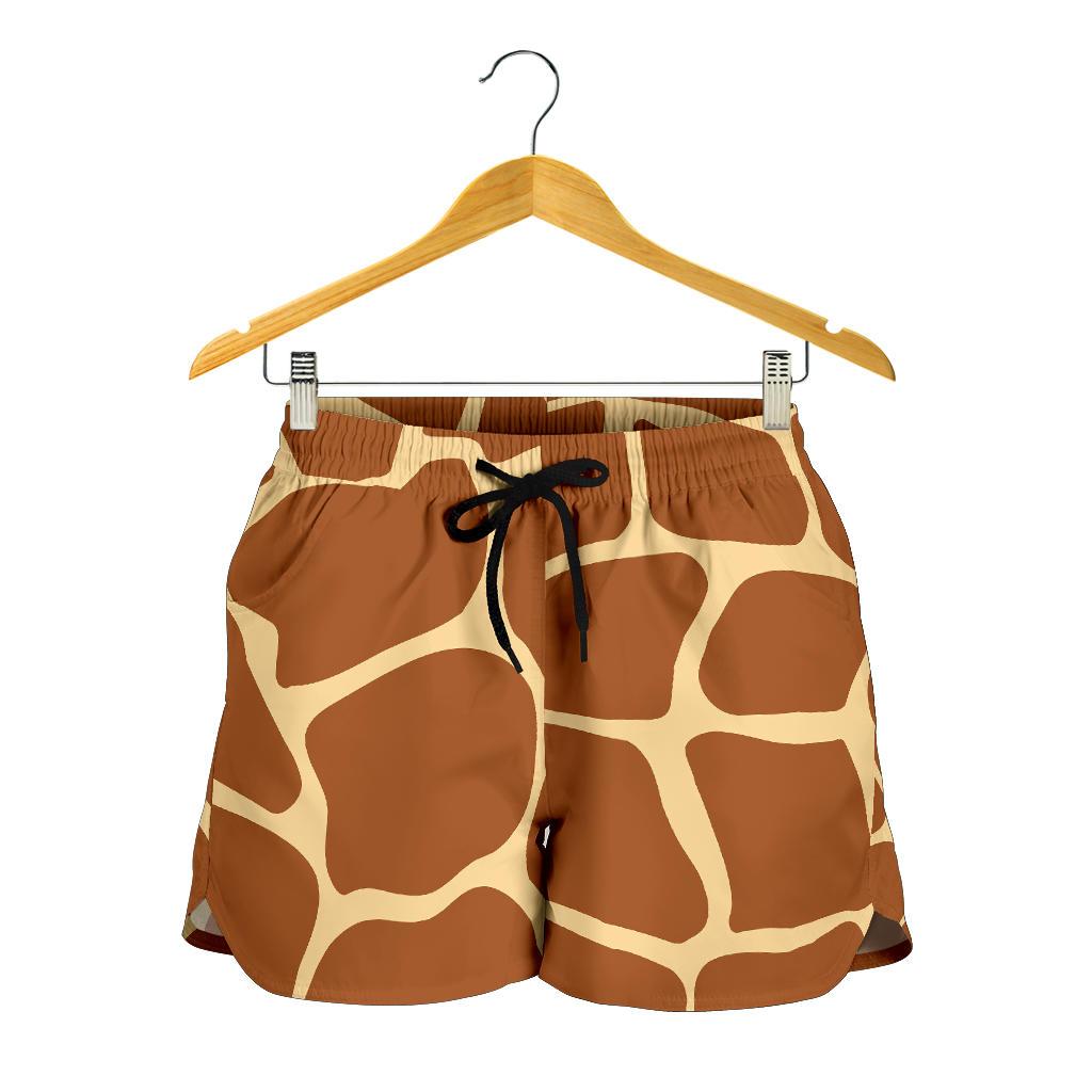 Giraffe Texture Print Women Shorts-JTAMIGO.COM