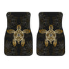 Gold Tribal Turtle Polynesian Design Car Floor Mats