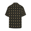 Gold Tribal Turtle Polynesian Design Men Aloha Hawaiian Shirt