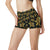 Gold Tribal Turtle Polynesian Themed High Waisted Spandex Shorts-JTAMIGO.COM