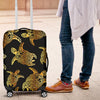 Gold Tribal Turtle Polynesian Themed Luggage Cover Protector
