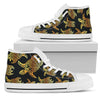 Gold Tribal Turtle Polynesian Themed Women High Top Shoes