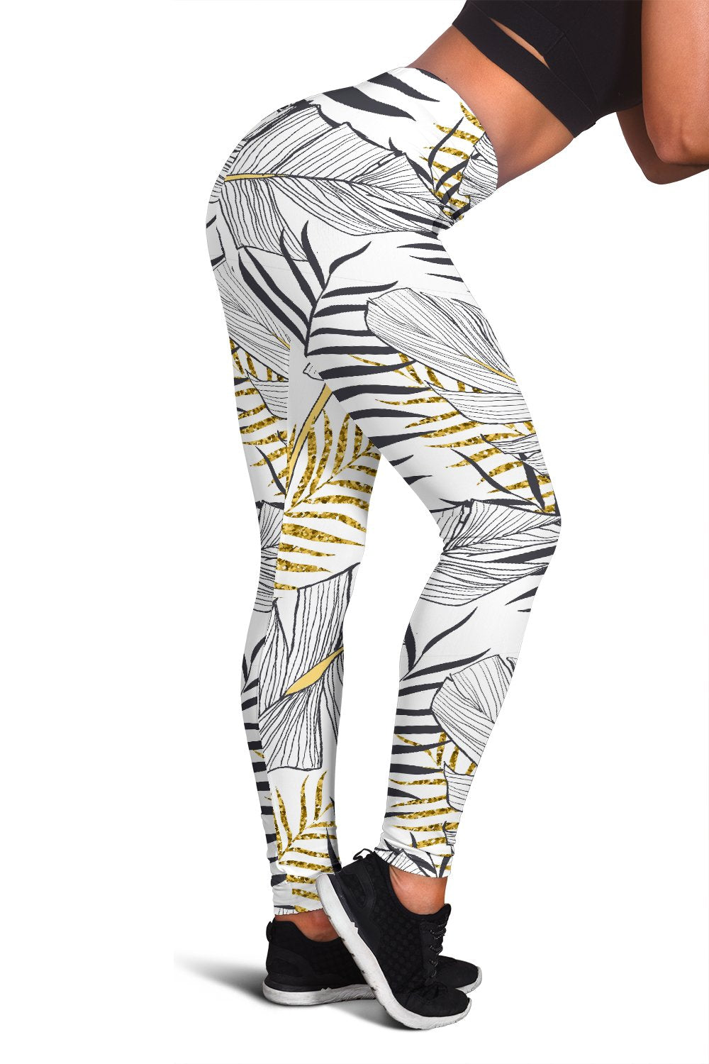 Gold Tribal Turtle Polynesian Themed Women Leggings