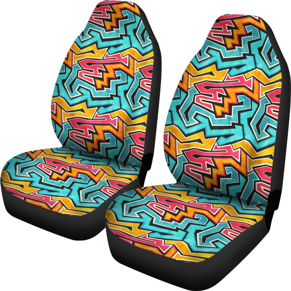 Graffiti Print Universal Fit Car Seat Covers