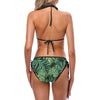 Green Fresh Tropical Palm Leaves Custom Bikini Swimsuit (Model S01)-JTAMIGO.COM