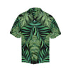 Green Fresh Tropical Palm Leaves Men Aloha Hawaiian Shirt