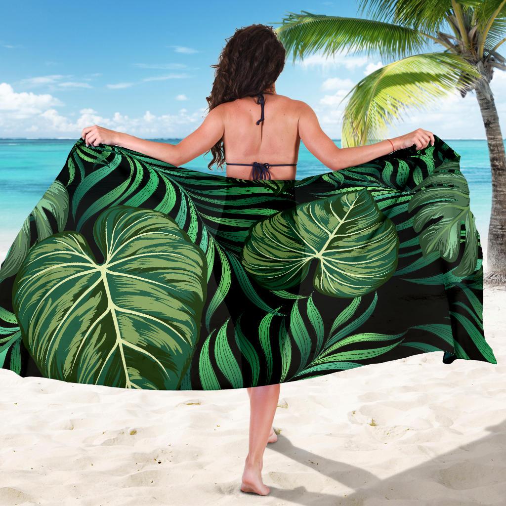 Green Fresh Tropical Palm Leaves Sarong Pareo Wrap