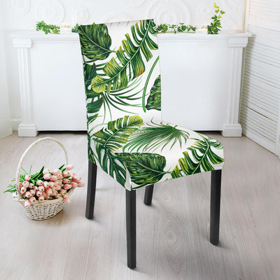 Green Pattern Tropical Palm Leaves Dinning Chair Slipper-JTAMIGO.COM