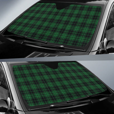 Green Tartan Plaid Pattern Car Sun Shade For Windshield