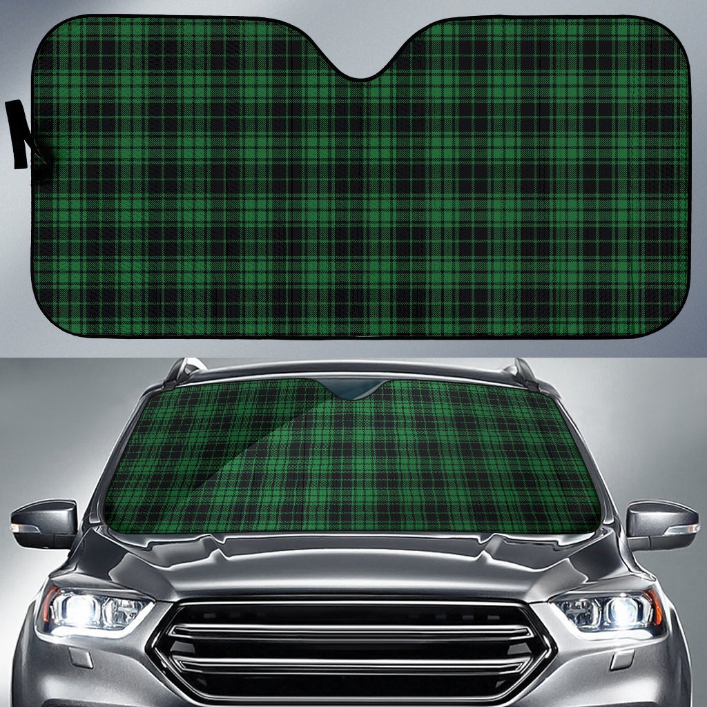 Green Tartan Plaid Pattern Car Sun Shade For Windshield