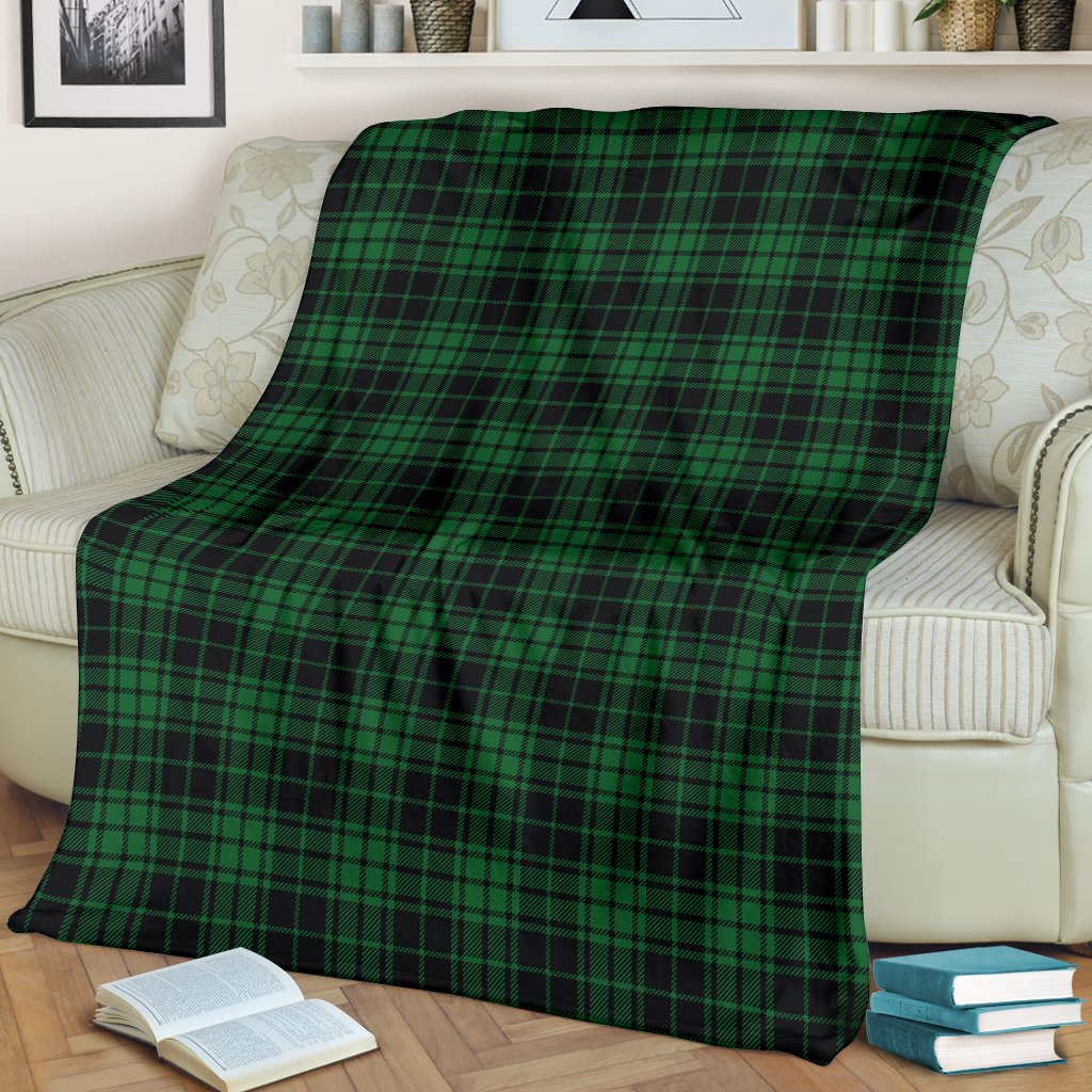 Green Tartan Plaid Pattern Fleece Blanket