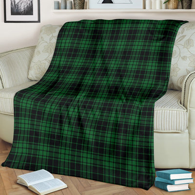 Green Tartan Plaid Pattern Fleece Blanket