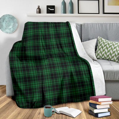 Green Tartan Plaid Pattern Fleece Blanket