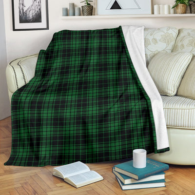 Green Tartan Plaid Pattern Fleece Blanket