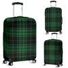 Green Tartan Plaid Pattern Luggage Cover Protector
