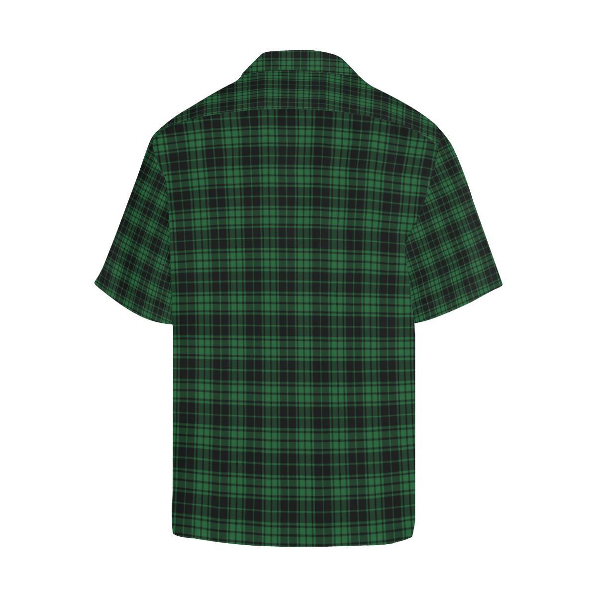 Green Tartan Plaid Pattern Men Aloha Hawaiian Shirt