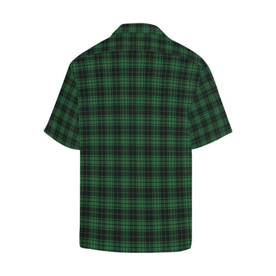 Green Tartan Plaid Pattern Men Aloha Hawaiian Shirt