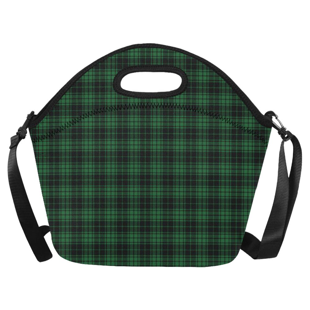 Green Tartan Plaid Pattern Neoprene Lunch Bag (Model 1669)(Large)-JTAMIGO.COM