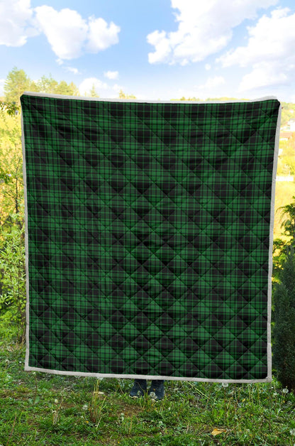 Green Tartan Plaid Pattern Premium Quilt-JTAMIGO.COM