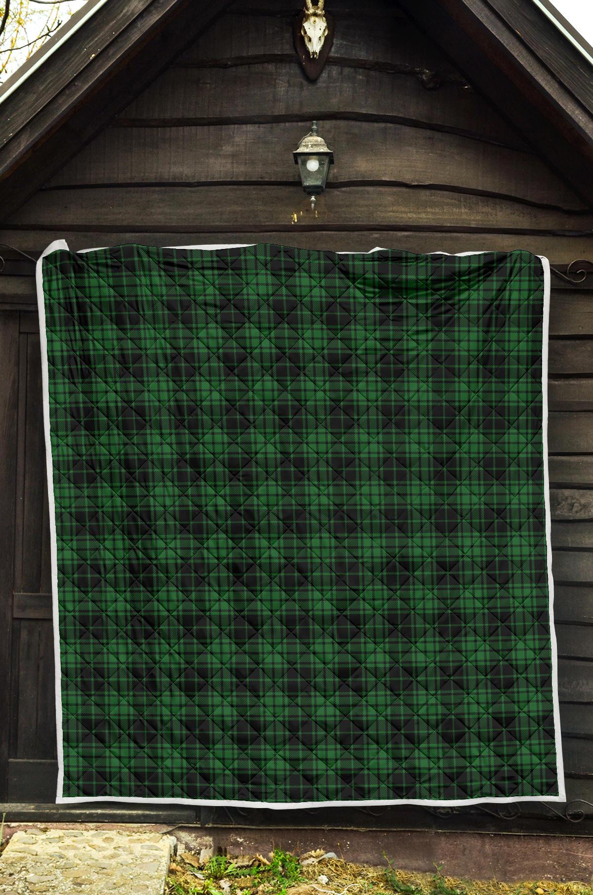 Green Tartan Plaid Pattern Premium Quilt-JTAMIGO.COM