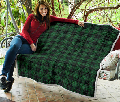 Green Tartan Plaid Pattern Premium Quilt-JTAMIGO.COM