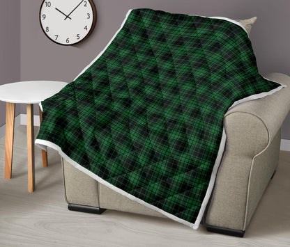 Green Tartan Plaid Pattern Premium Quilt-JTAMIGO.COM