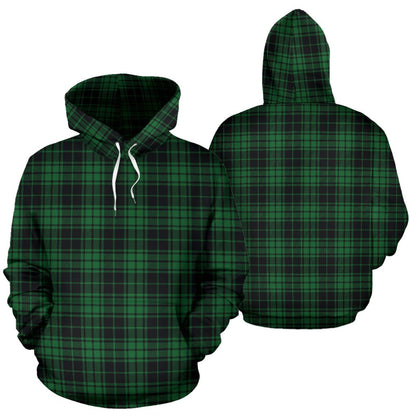 Green Tartan Plaid Pattern Pullover Hoodie