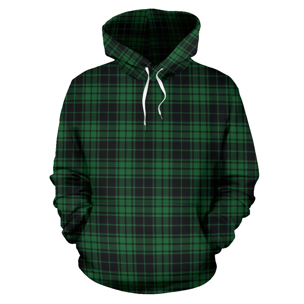 Green Tartan Plaid Pattern Pullover Hoodie