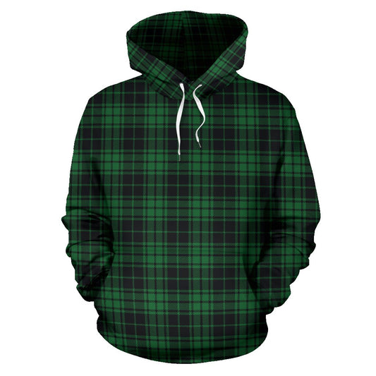 Green Tartan Plaid Pattern Pullover Hoodie