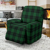 Green Tartan Plaid Pattern Recliner Slipcover-JTAMIGO.COM